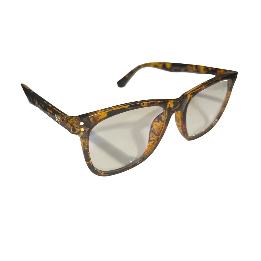 JUHALL Unisex Tortoise Frames/Blue Light Blocking Glasses for PC Reading etc